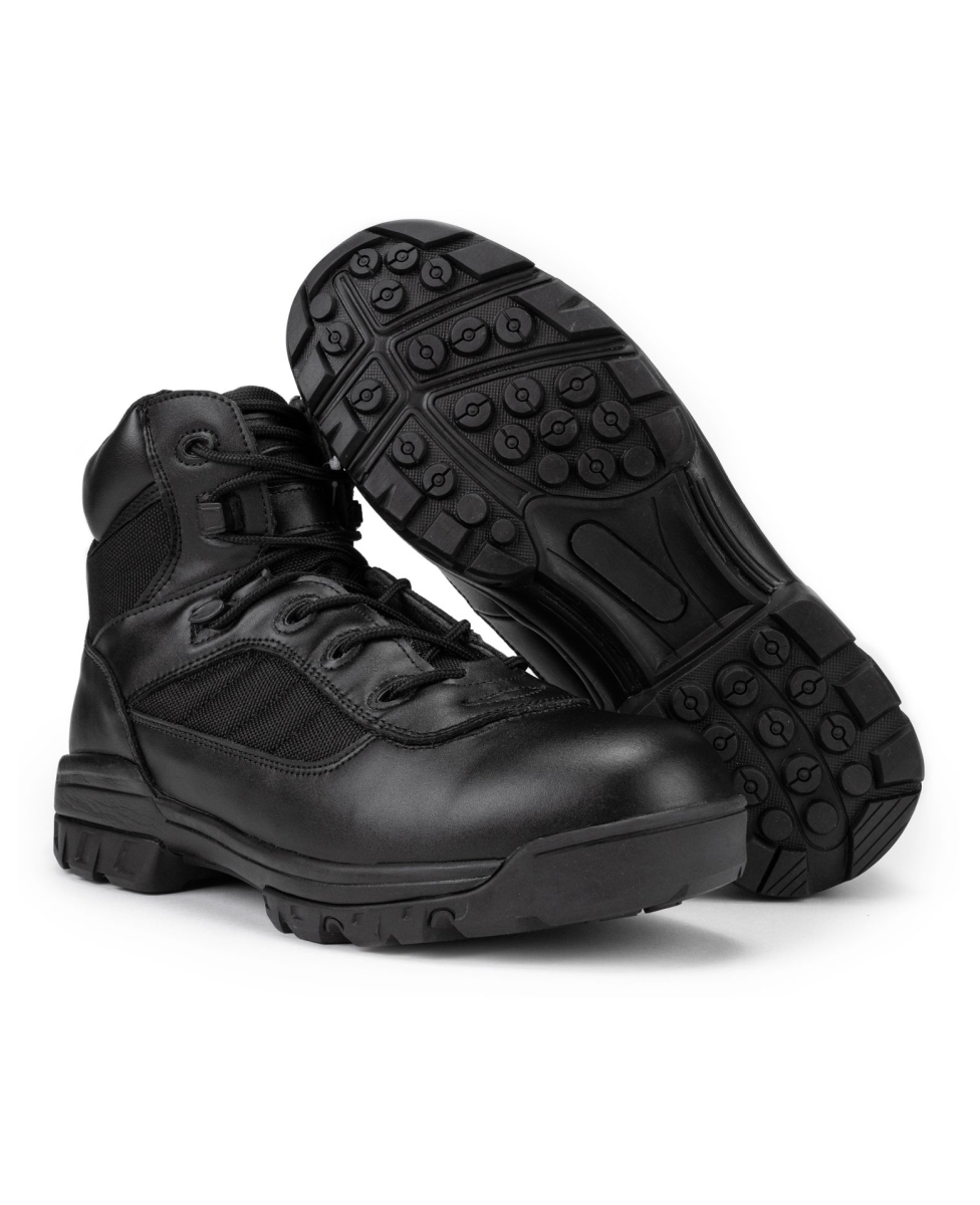 6″ CoolMax Ryno Gear Tactical Combat Side Zip Boots (Black)