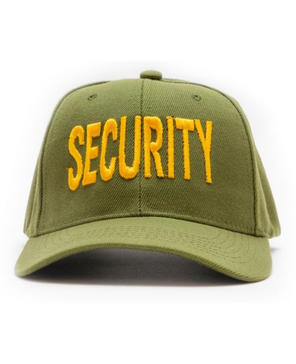 Green Cap With Gold Security ID