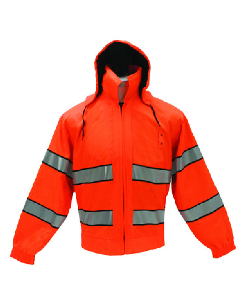 High Visibility Orange Safety Jacket