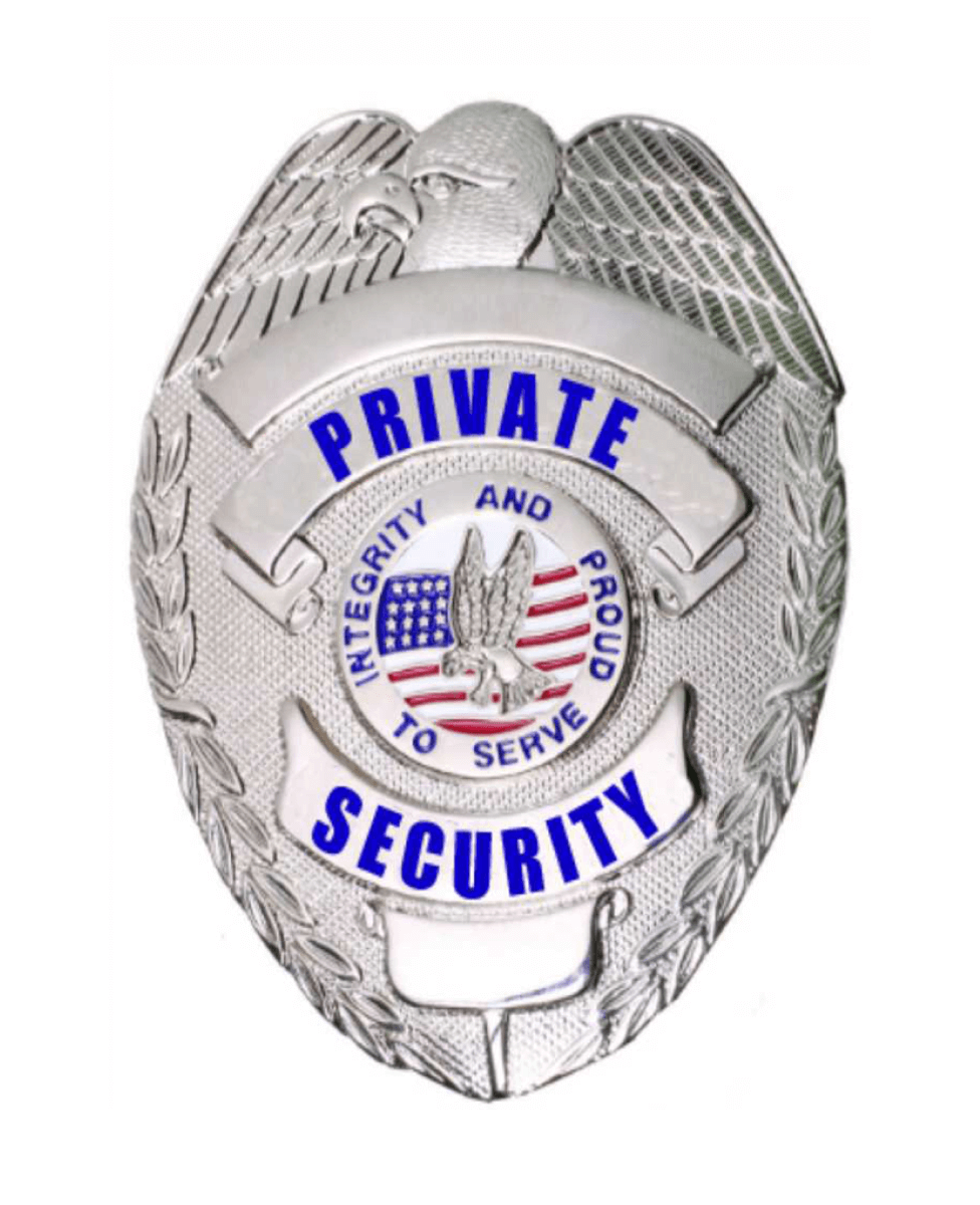 First Class PRIVATE SECURITY SILVER EAGLE BADGE
