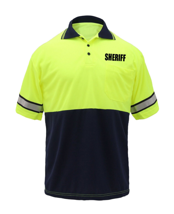 First Class Two Tone Polyester Polo Shirt