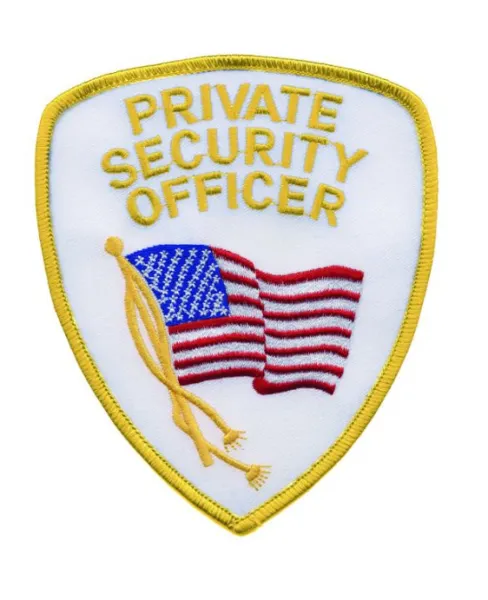 Private security officer shoulder patch