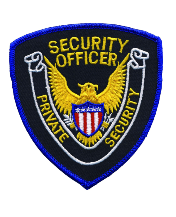 Security Shoulder Emblem (White/Gold on Black/Gold)