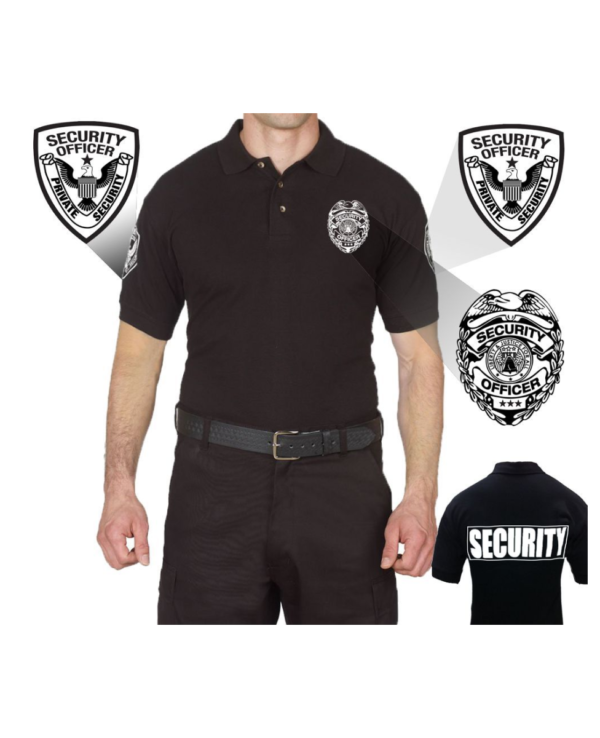 First Class Security Badge Polo Shirt