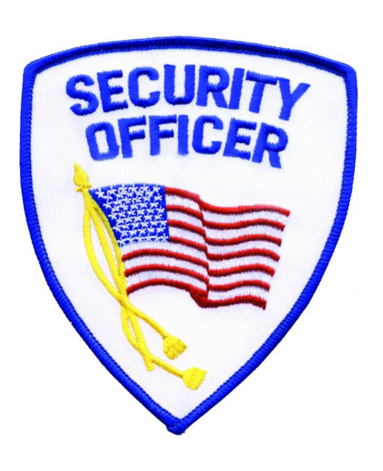 Security Officer Shoulder Emblem (Blue/White)