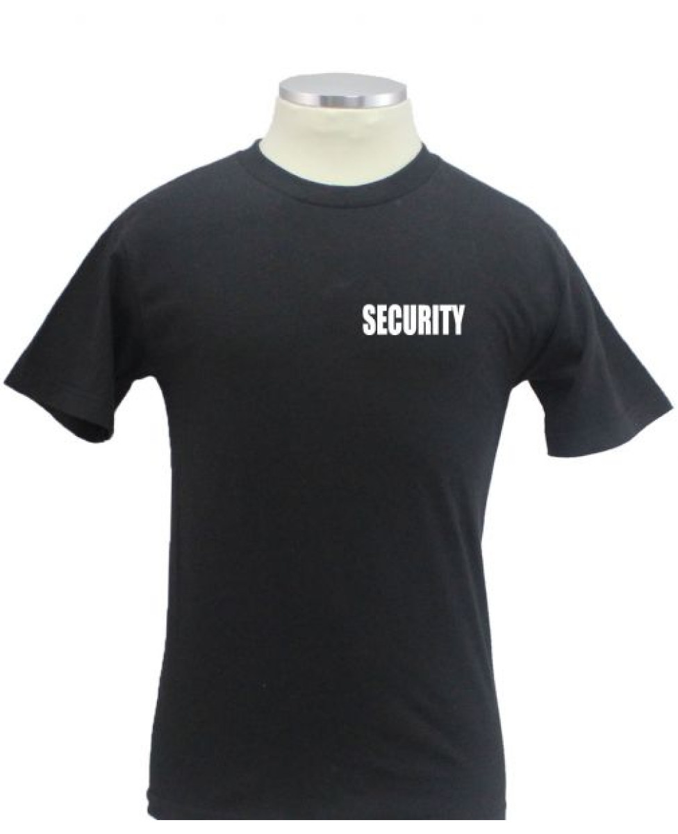 Security ID 100% Cotton Short Sleeves T Shirts Front and Back