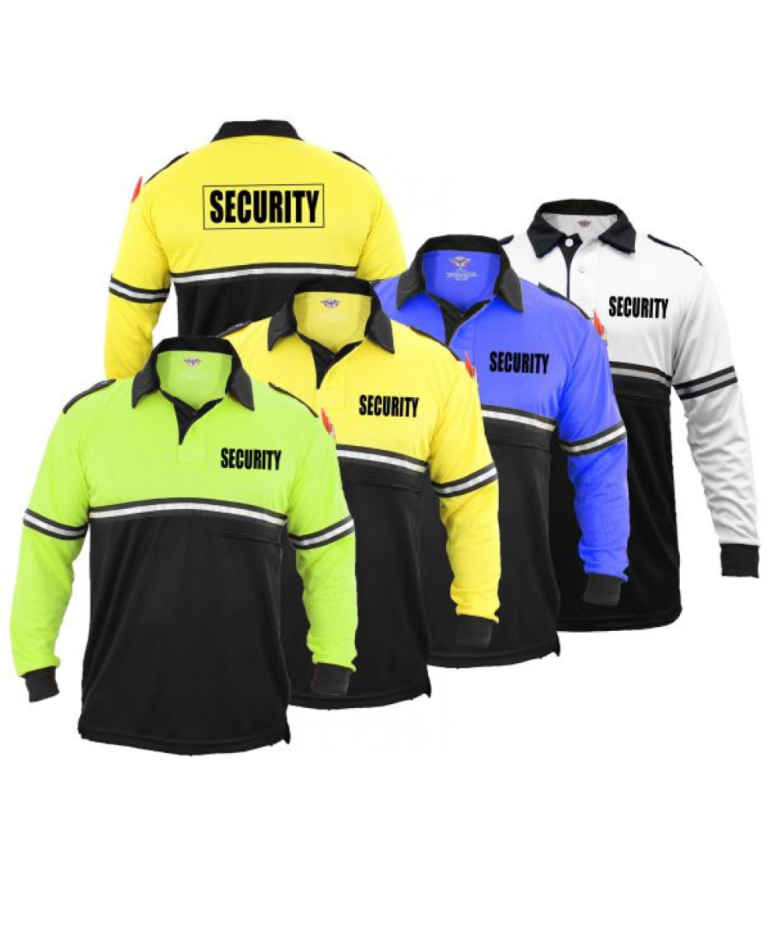 First Class Two Tone Security Long Sleeve Bike Patrol Shirt with Zipper Pocket