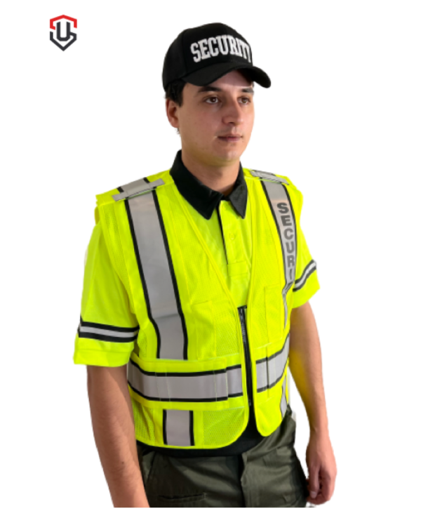 Reflective Duty Vests Plain and ID (Lime Green)