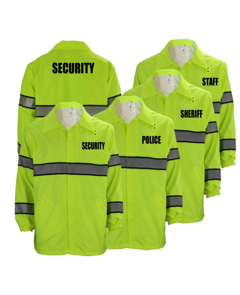 High Visibility Windbreaker With ID  (Security, Police, Sheriff, Staff)
