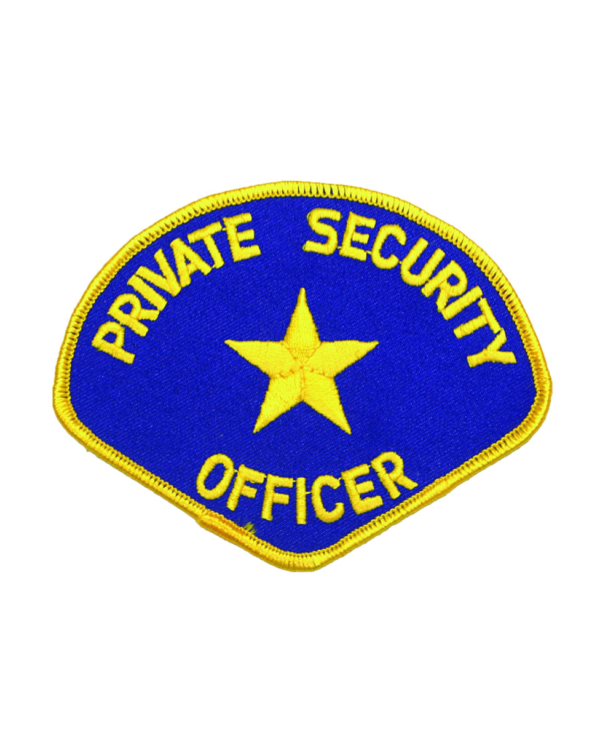 Private Security Officer Shoulder Patches (Multiple Colors)